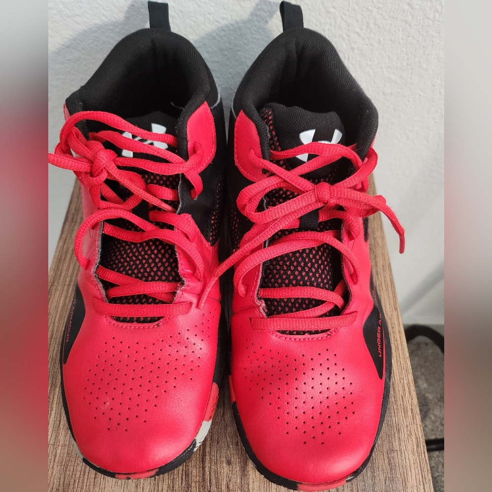 Under Armour Kids Red Athletic Shoes